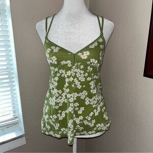 Vintage Y2K Hollister 2000s Floral Babydoll Tank Top